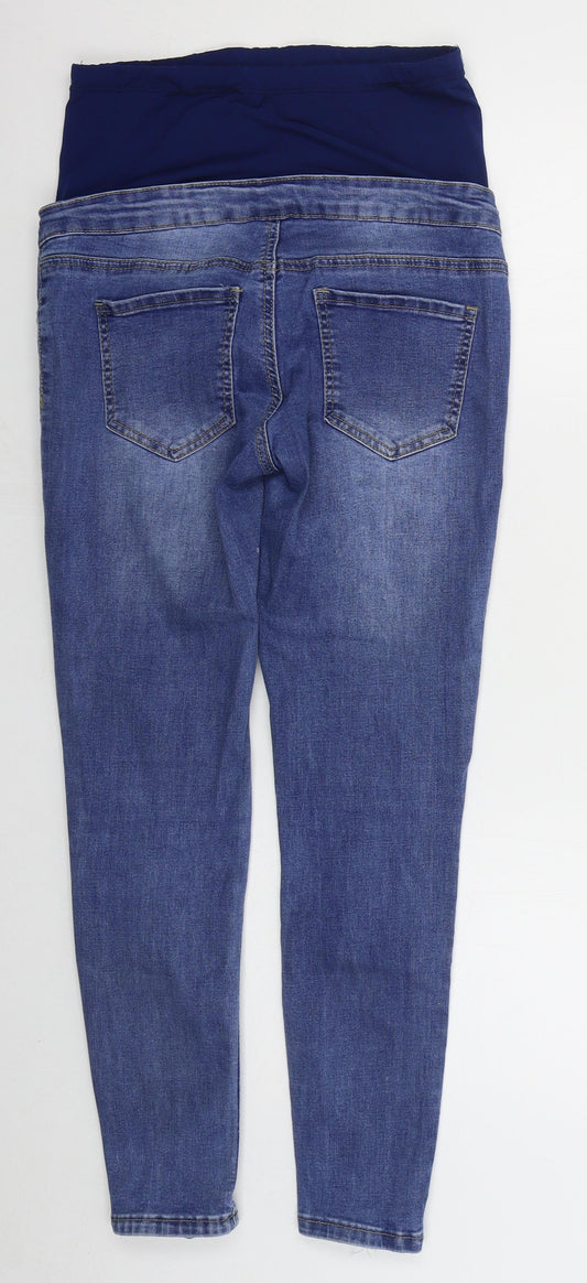 SheIn Womens Black Cotton Skinny Jeans Size M L27 in Regular Button