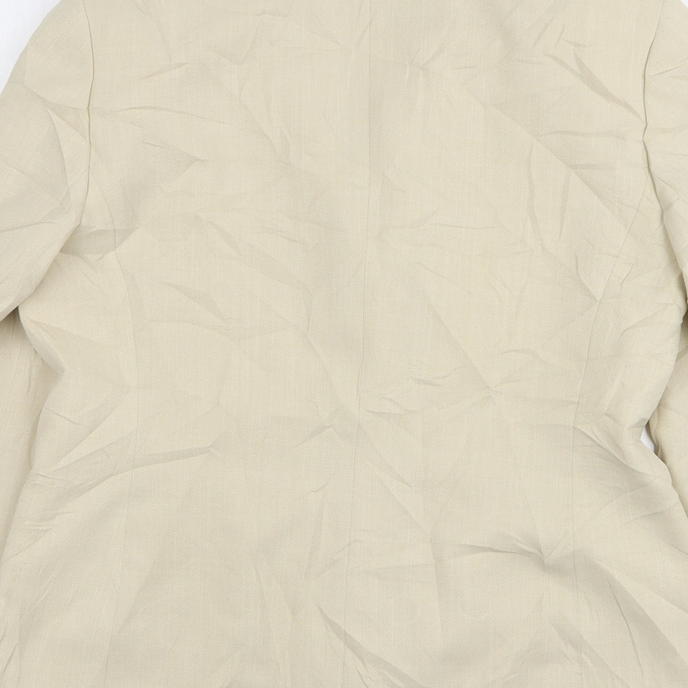 Debenhams Womens Beige Polyester Jacket Suit Jacket Size 12