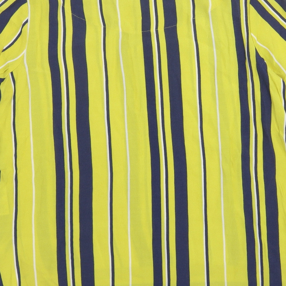 Womens UK Size 14 NEXT Yellow Basic Blouse