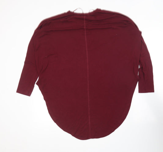 Atmosphere Womens Purple Round Neck Polyester Pullover Jumper Size 16