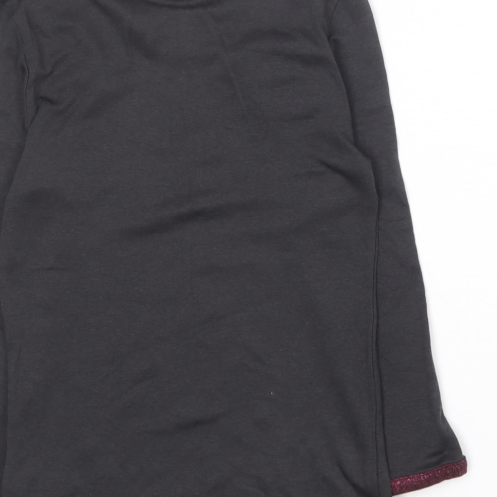 Womens UK Size S Zara Grey Basic T-Shirt
