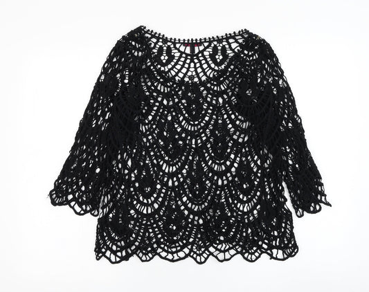 Womens UK Size 10 Mandi Black Pullover Jumper