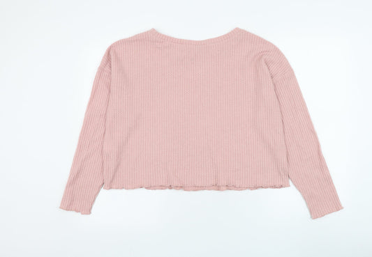 Womens UK Size M New Look Pink Pullover Jumper