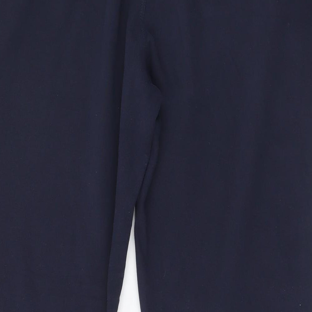 Preworn Mens Blue Polyester Jogger Trousers Size 38 in L28 in Regular Drawstring