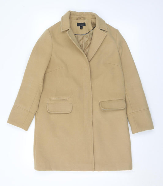 Womens UK Size 8 Topshop Beige Pea Coat