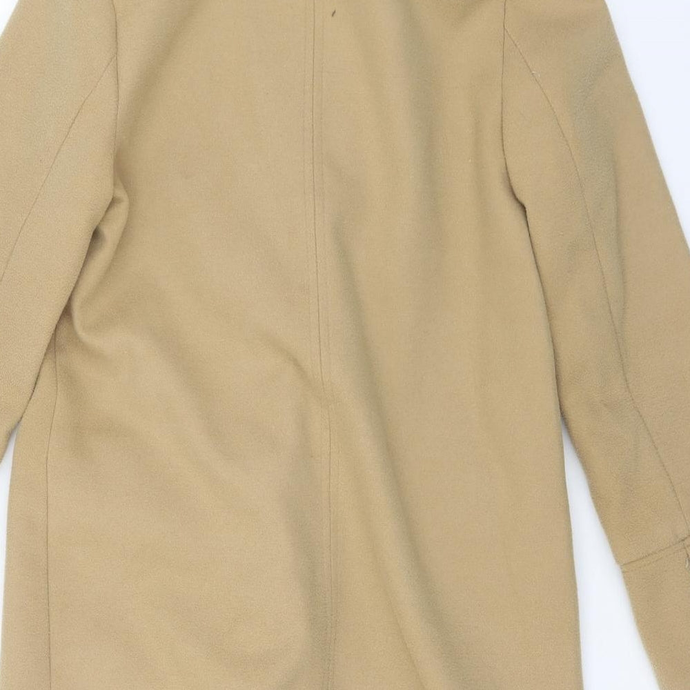 Womens UK Size 8 Topshop Beige Pea Coat