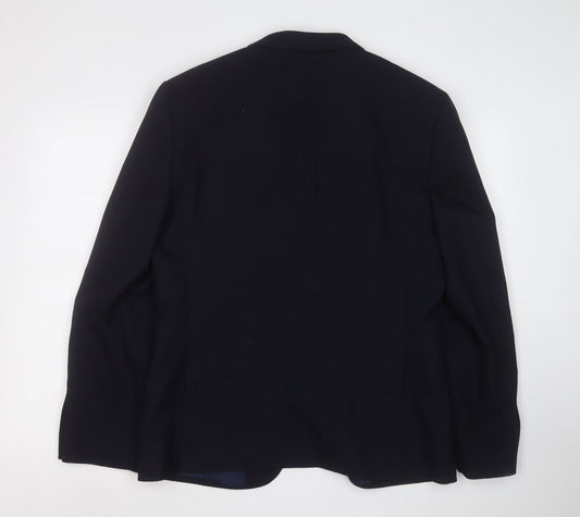 Mens UK Size 42 Marks and Spencer Regular Blue Suit Jacket
