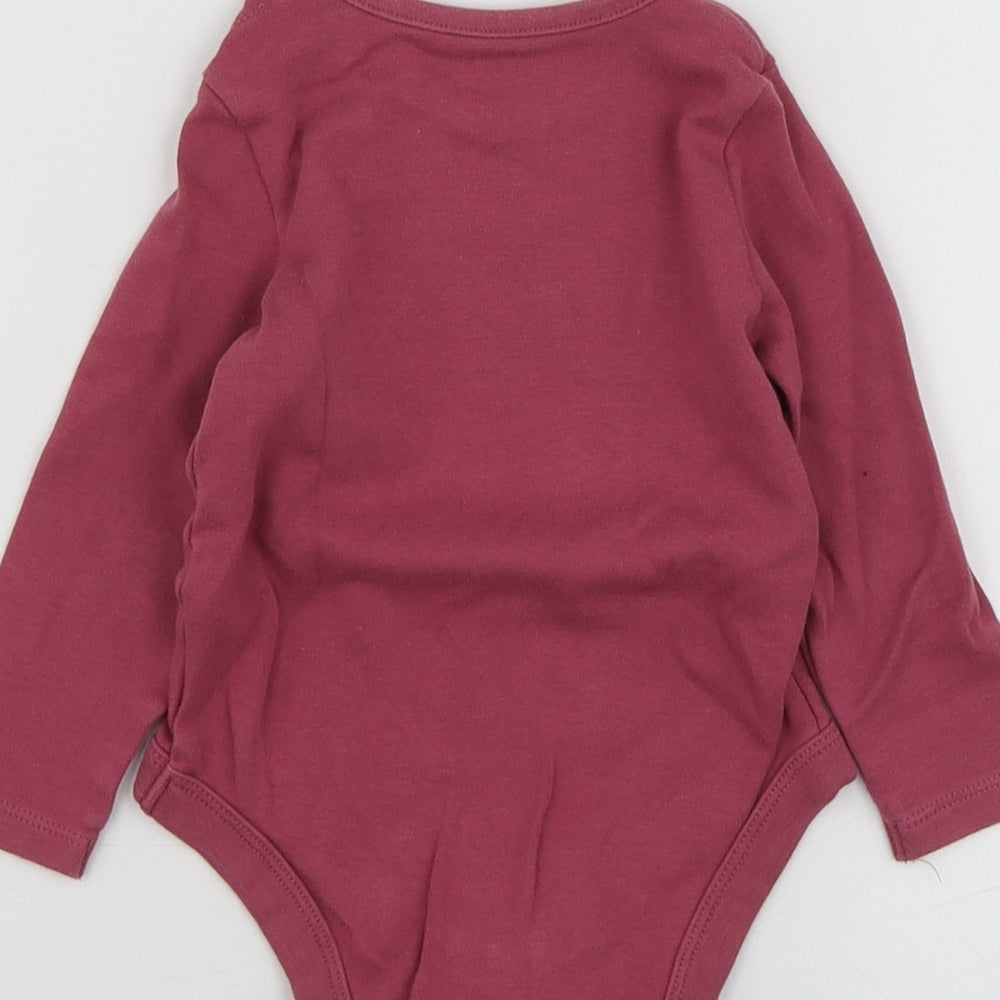 Fred&Flo Girls Purple Cotton Babygrow One-Piece Size 12-18 Months