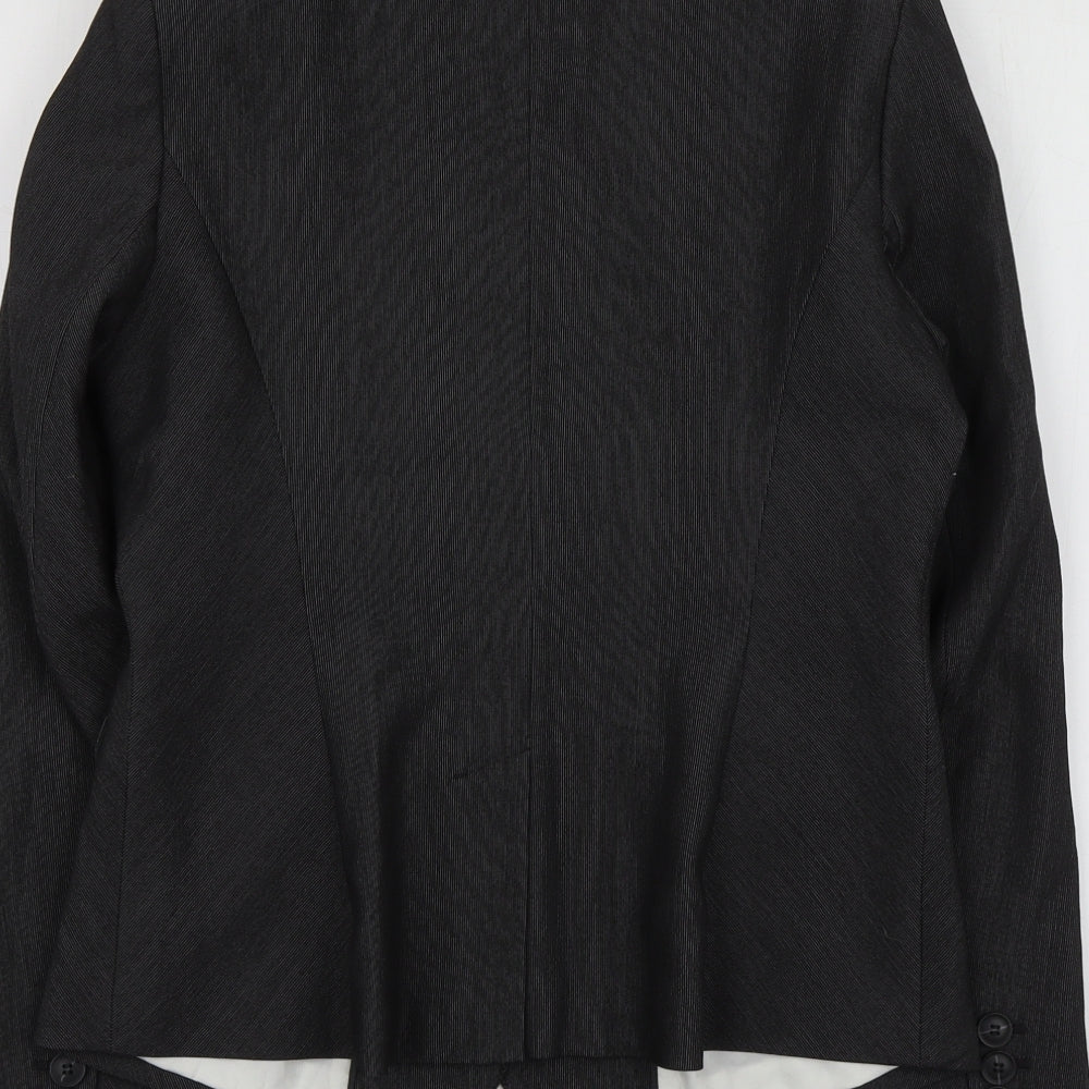 NEXT Womens Grey Polyester Jacket Suit Jacket Size 12