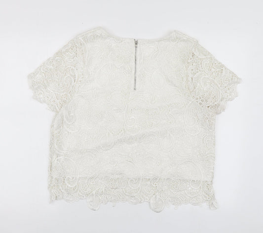 Womens UK Size 16 Urban Bliss White Basic Blouse