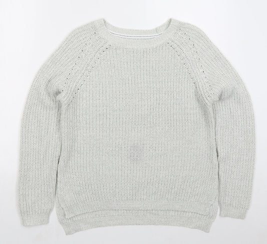 Womens UK Size M Matalan Grey Pullover Jumper