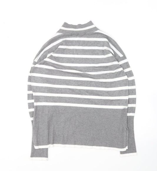 Womens UK Size S Preworn Grey Pullover Jumper