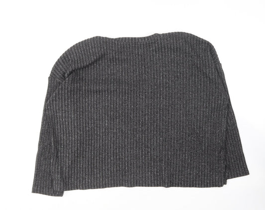 Primark Womens Grey Round Neck Polyester Pullover Jumper Size 14