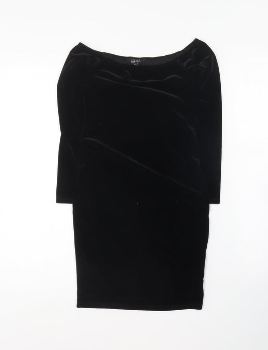 New Look Girls Black Polyester Mini Size 12 Years Square Neck