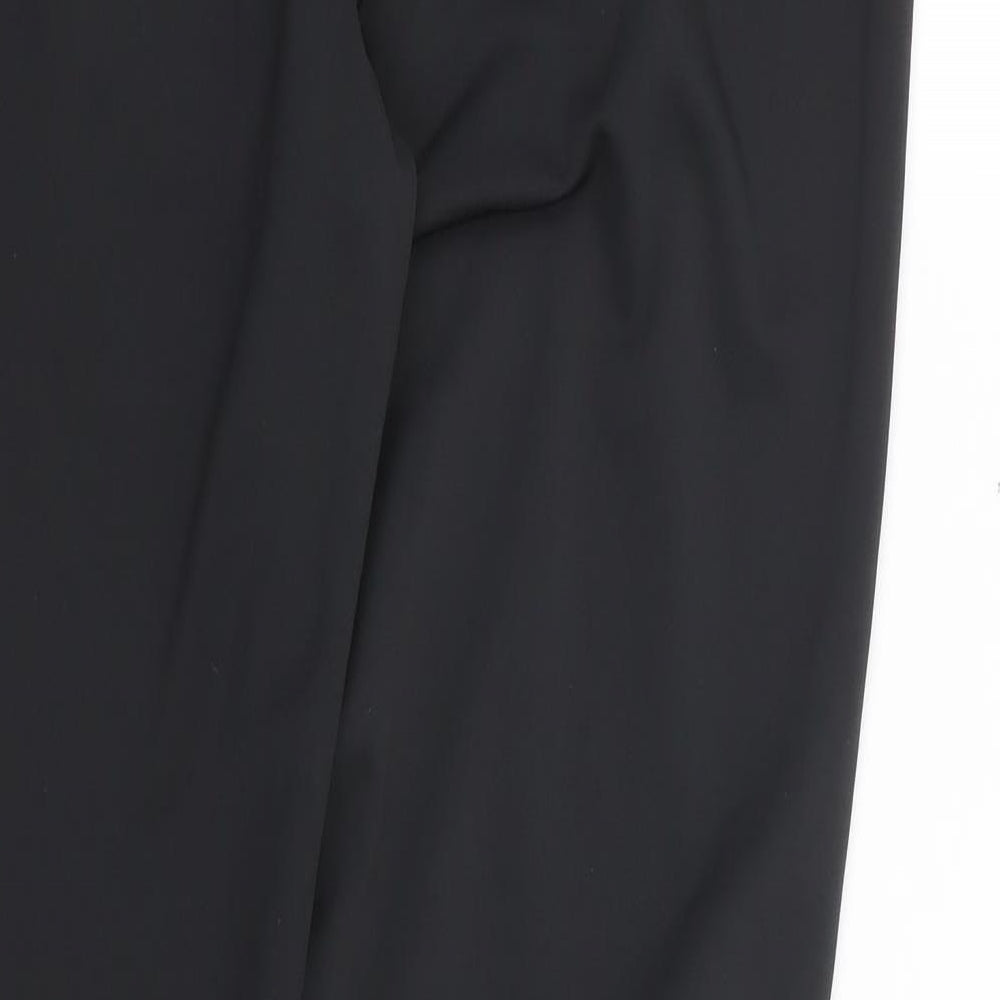 Reebok Womens Black Polyester Jogger Leggings Size L L27 in Regular