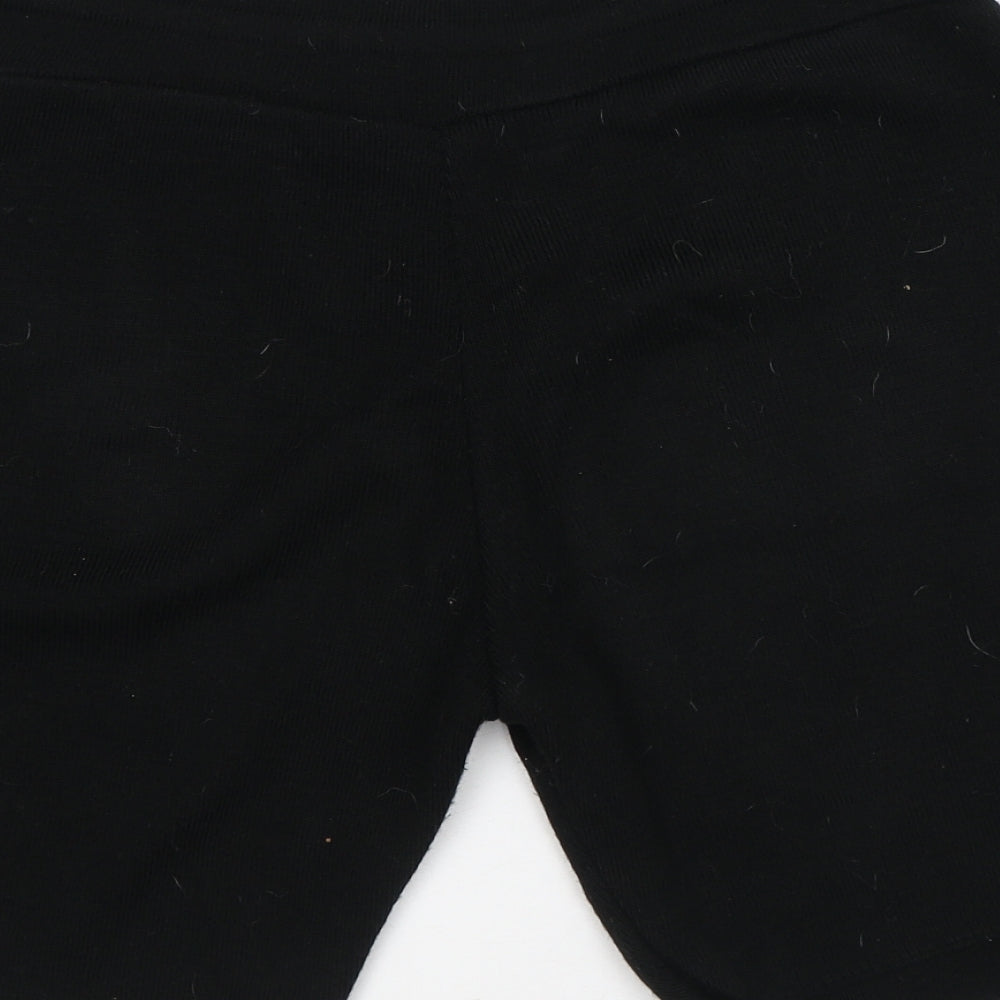 Boohoo Womens Black Acrylic Bermuda Shorts Size M L7 in Regular - Knitted