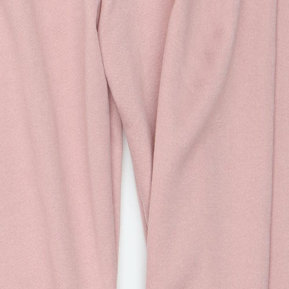 Womens UK Size M Preworn Regular Fit Sweatpants Pink Trousers