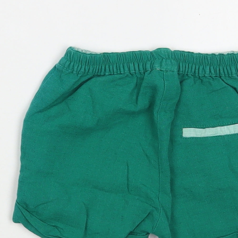 Mayoral Baby Green Cotton Cropped Trousers Size 6-9 Months