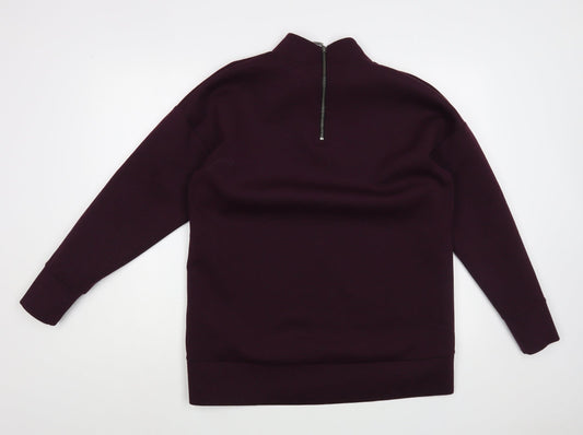 Womens UK Size 12 NEXT Purple Tunic Sweatshirt