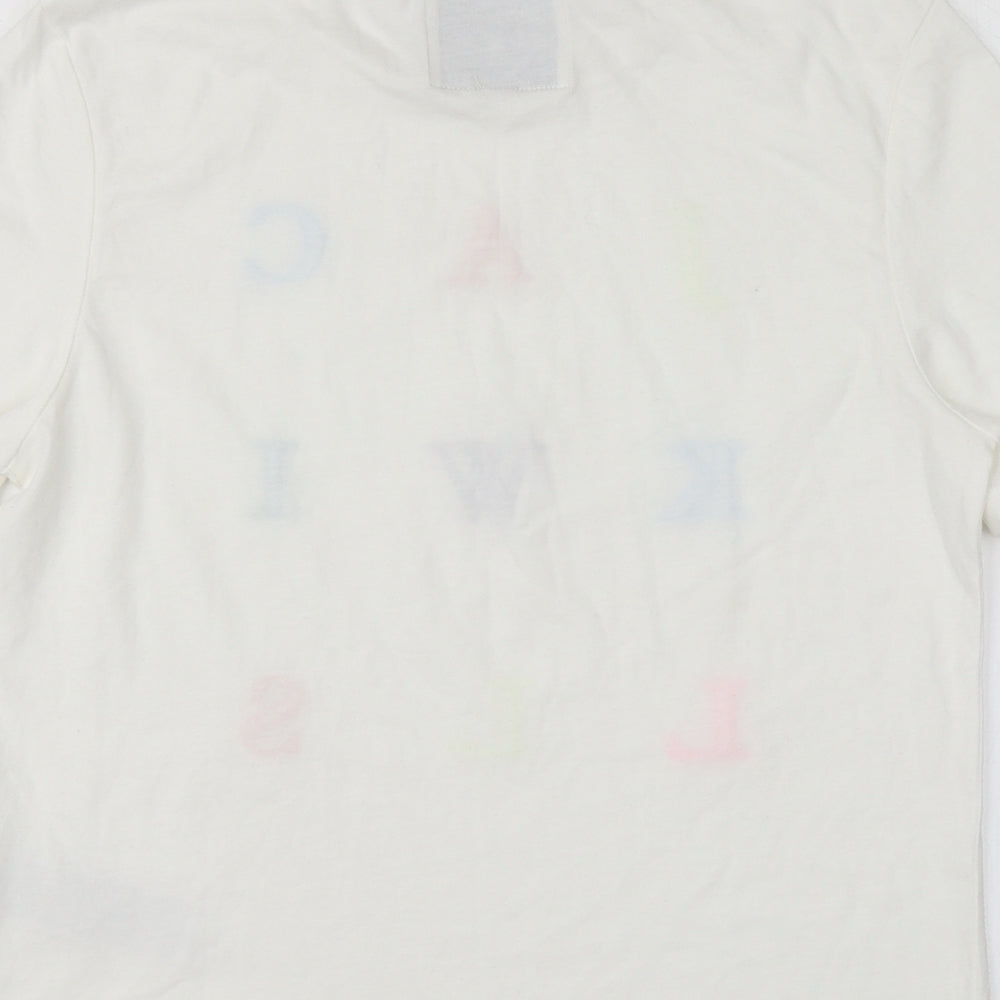 Womens UK Size 8 Jack Wills White Basic T-Shirt