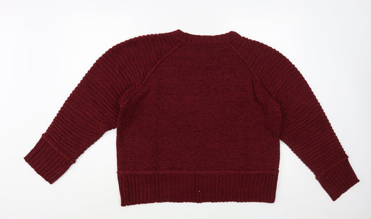 Womens UK Size 16 Studio Red Pullover Jumper