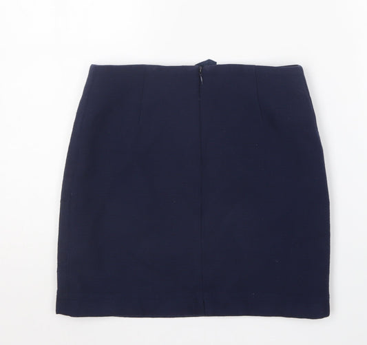 NEXT Womens Blue Polyester Mini Skirt Size 6