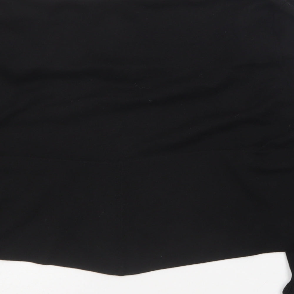 Womens UK Size 14 Star Black Cardigan Jumper