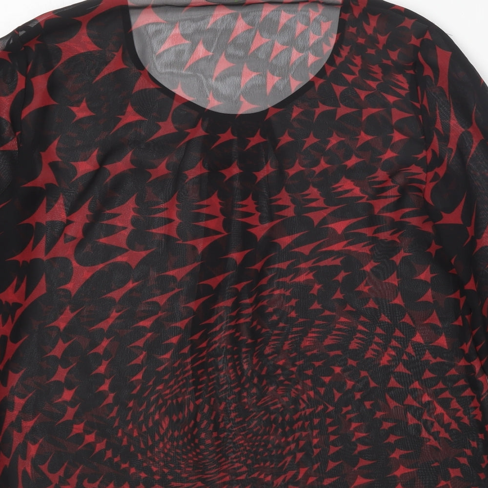 Womens UK Size 12 Marks and Spencer Red Tunic Blouse