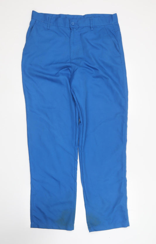 Mens UK Size 34 in Dunlop Regular Fit Sweatpants Blue Trousers