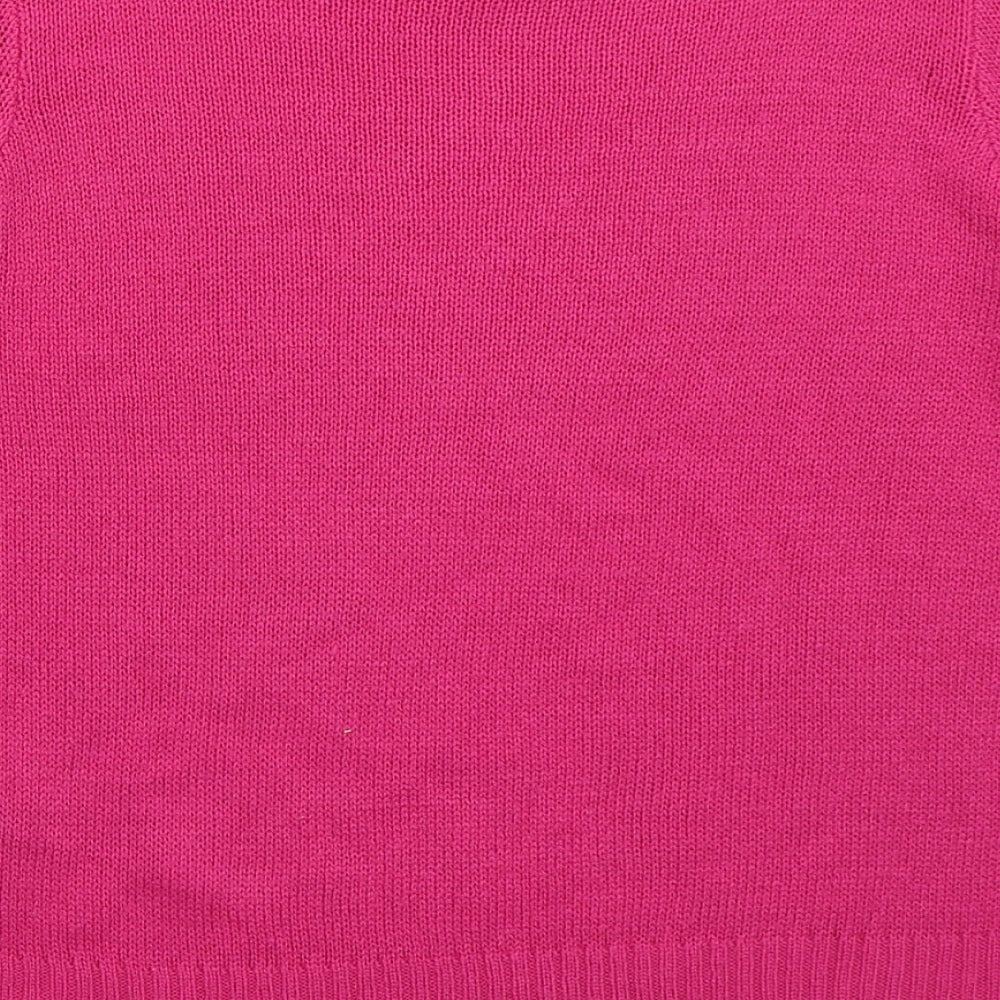 Womens UK Size S H&M Pink Pullover Jumper