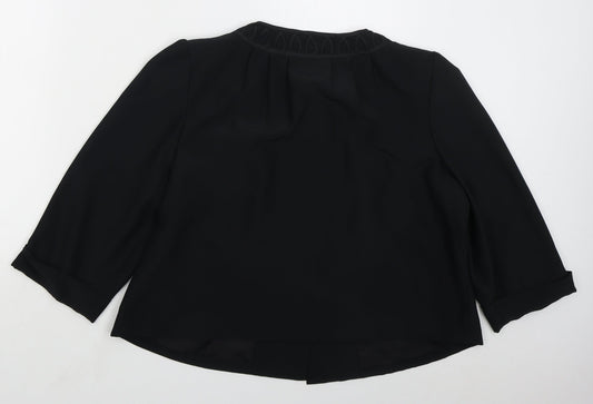 Nightingales Womens Black Jacket Size 8 Button