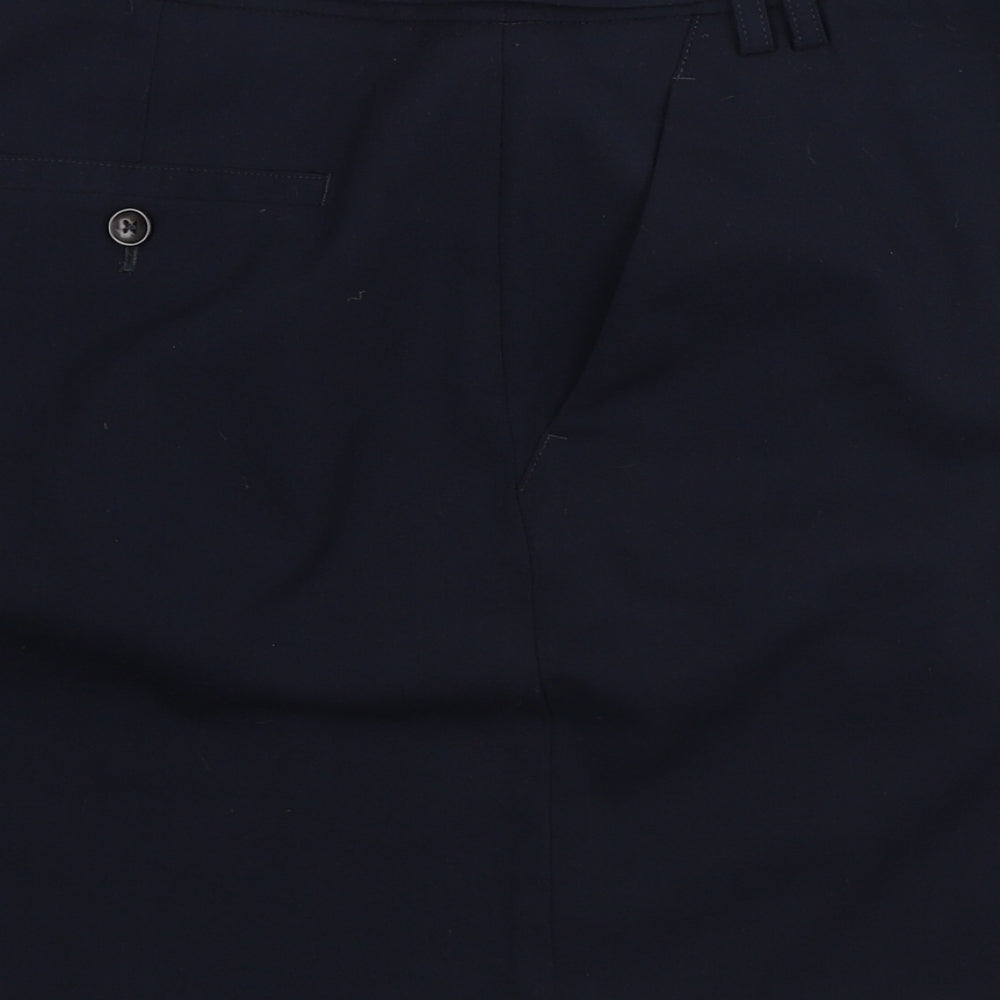 NEXT Womens Blue Polyester Straight & Pencil Skirt Size 14