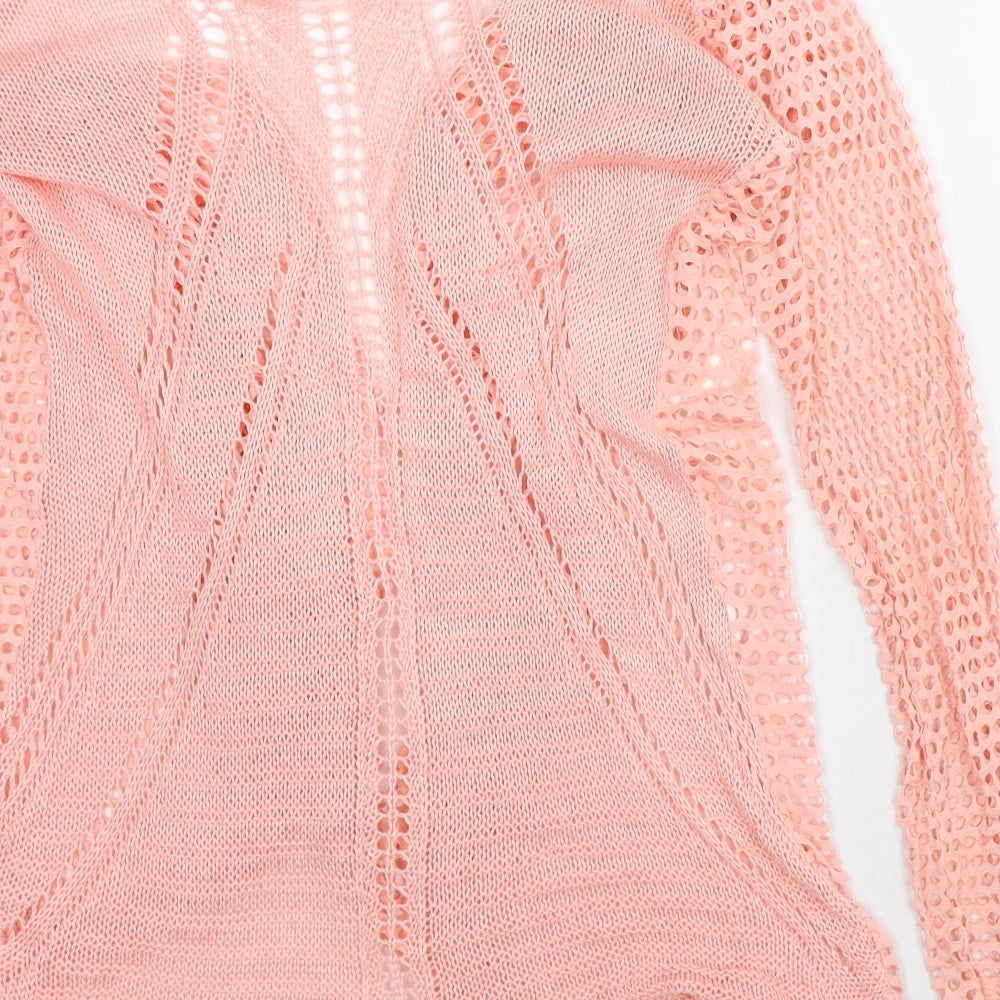 Womens UK Size S Preworn Pink Cardigan Jumper