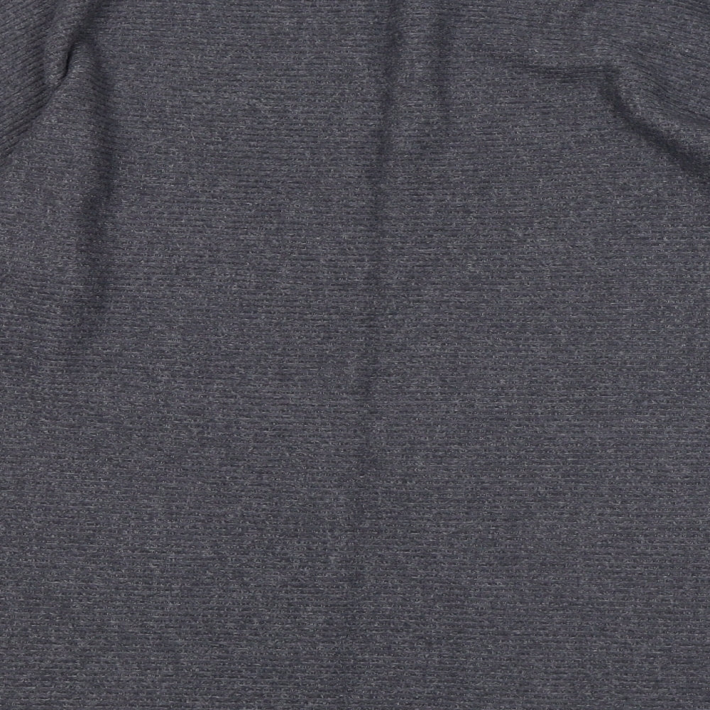 George Womens Grey Round Neck Viscose Pullover Jumper Size M