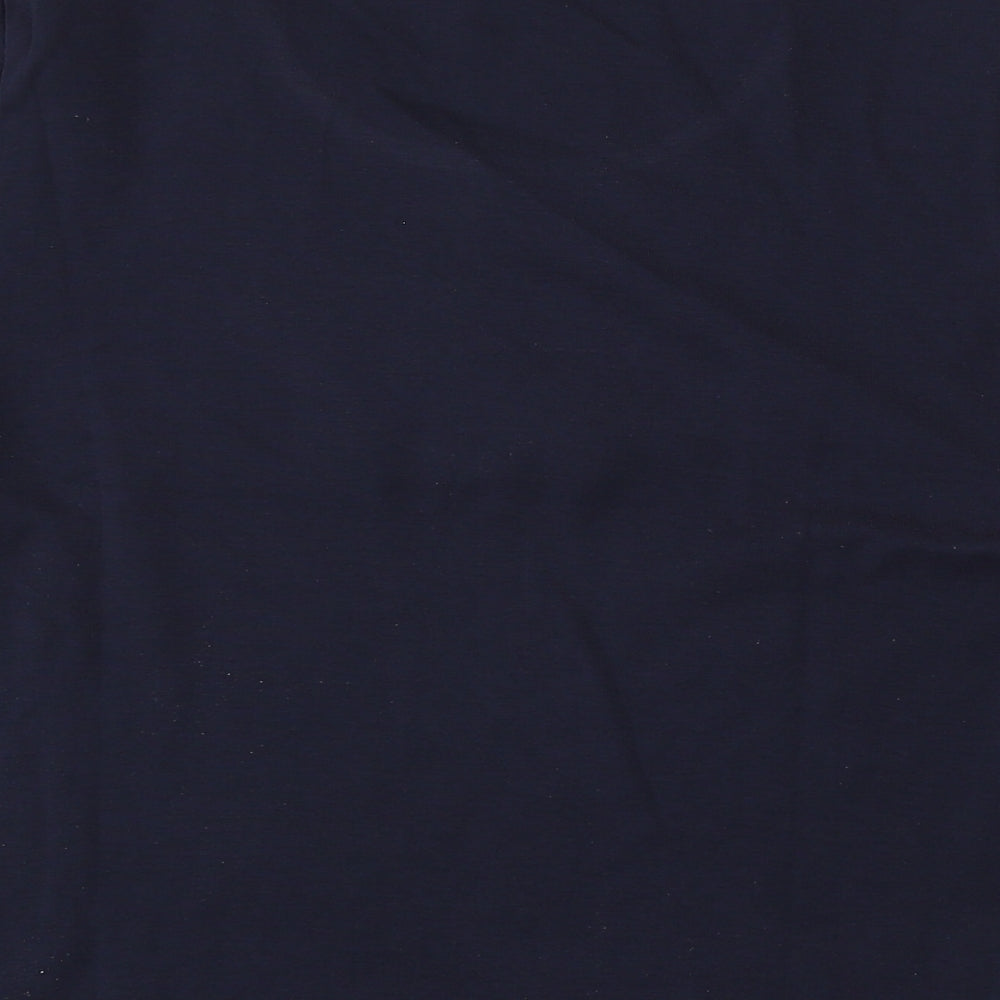 CC Womens Blue Cotton Basic T-Shirt Size XL Round Neck