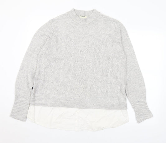 Womens UK Size L Matalan Grey Pullover Jumper
