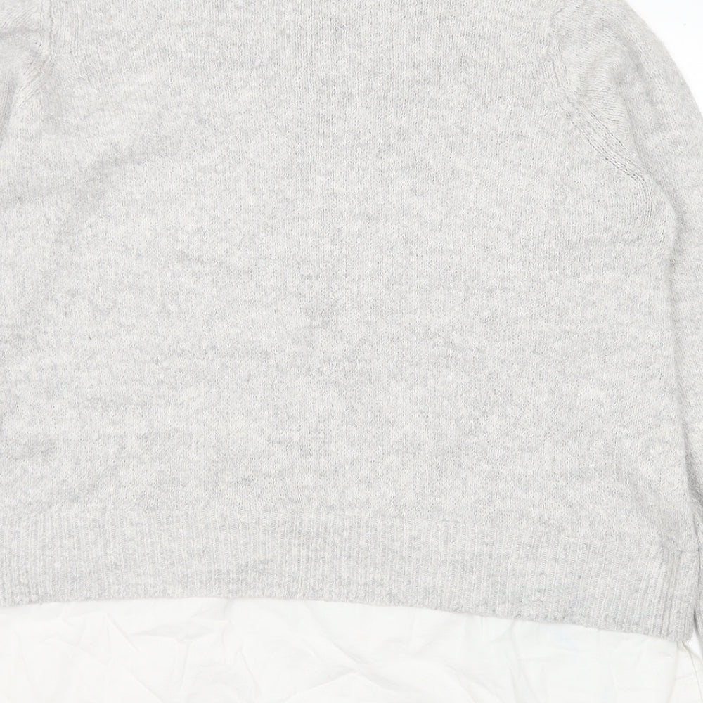 Womens UK Size L Matalan Grey Pullover Jumper
