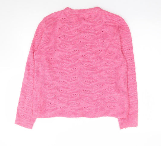 Womens UK Size S Only Pink Pullover Jumper