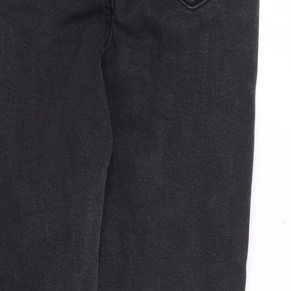 Primark Womens Black Cotton Skinny Jeans Size 10 L28 in Regular Zip