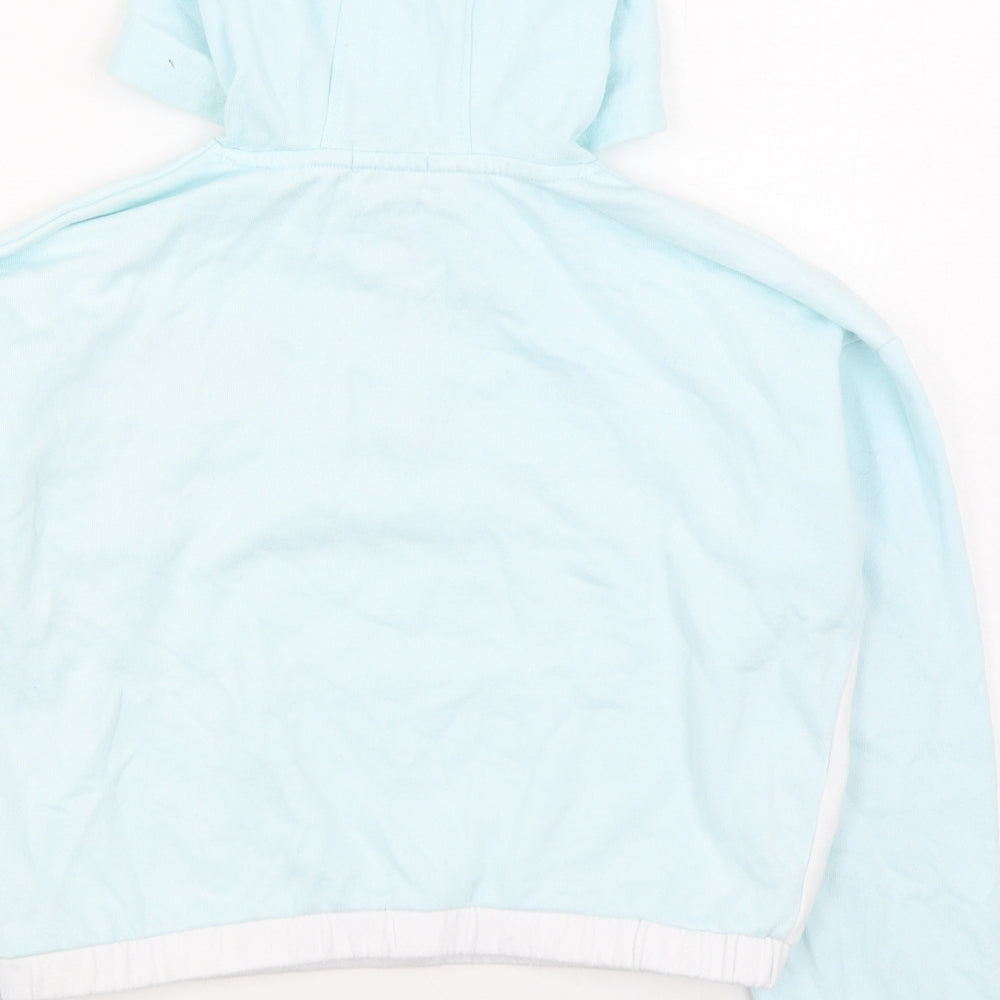Primark Girls Blue Cotton Pullover Hoodie Size 10-11 Years Zip