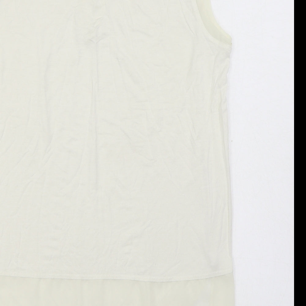 Womens UK Size M Rose & Olive White Basic Blouse