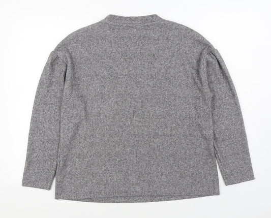 Womens UK Size M Dunnes Stores Grey Pullover Jumper
