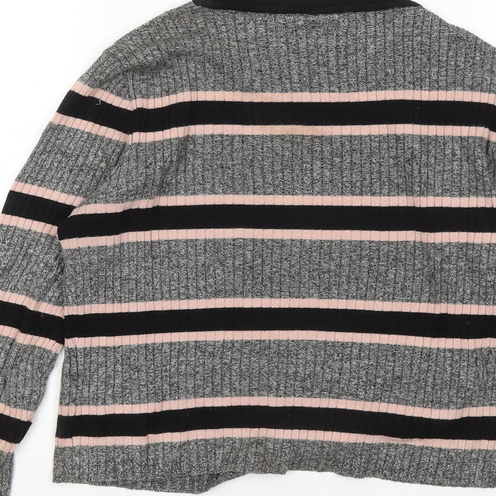 Womens UK Size M Divided by H&M Grey Pullover Jumper