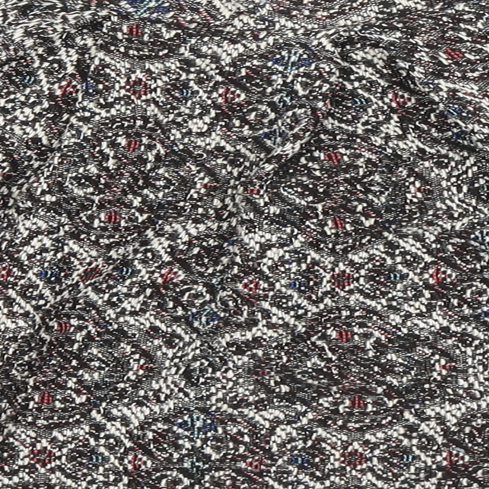 Pull&Bear Womens Multicoloured Geometric Polyester Skater Skirt Size S