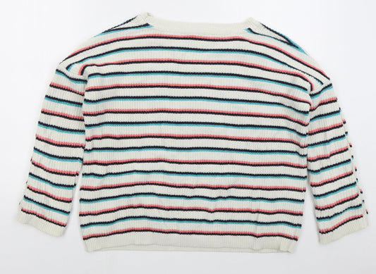 Womens UK Size S Esprit White Pullover Jumper