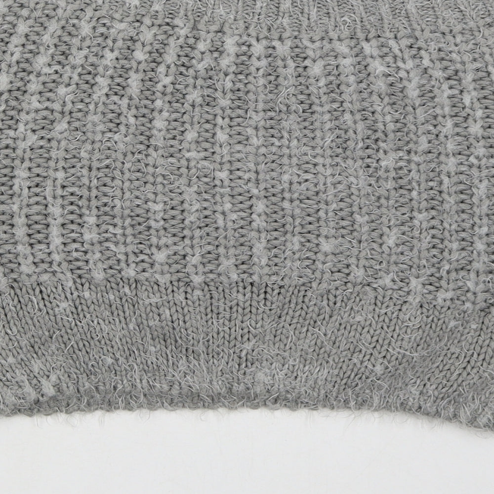 Womens UK Size S Missguided Grey Pullover Jumper