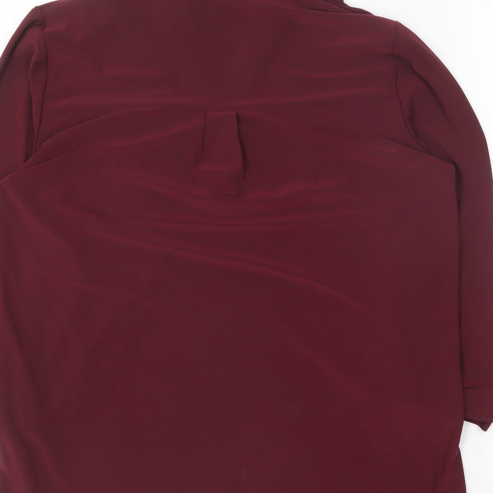 Womens UK Size 8 Dorothy Perkins Purple Basic Blouse