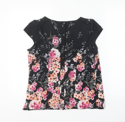 Womens UK Size 10 Dorothy Perkins Multicoloured Basic Blouse