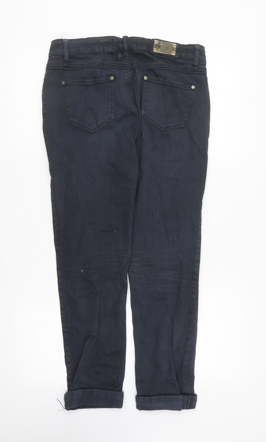 Parisian Womens Blue Cotton Skinny Jeans Size 12 L25 in Regular