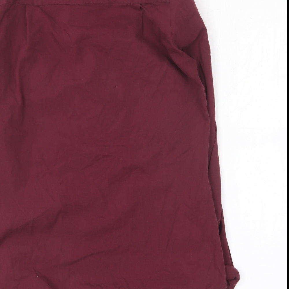 Womens UK Size 8 NEXT Purple Basic Button-Up